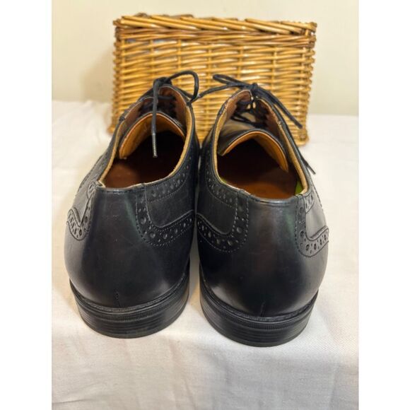 Men\'s Florsheim Leather Wingtip Oxford Dress Shoes Black 13 D main image 5